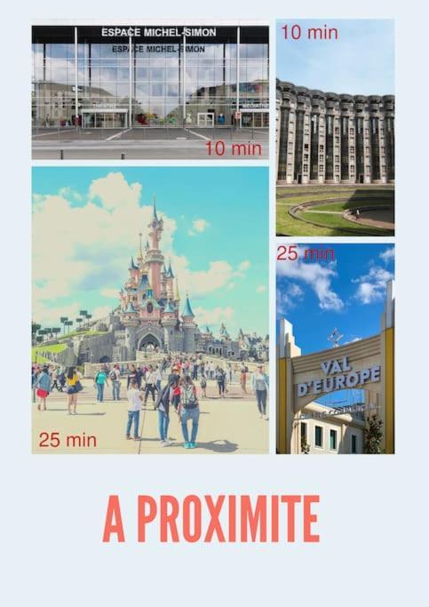 Appart Proche Disneyland Et Paris Lägenhet Noisy-le-Grand Exteriör bild